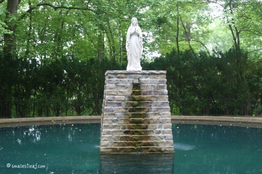 The Grotto’s water comes directly from Mary’s mountain creek